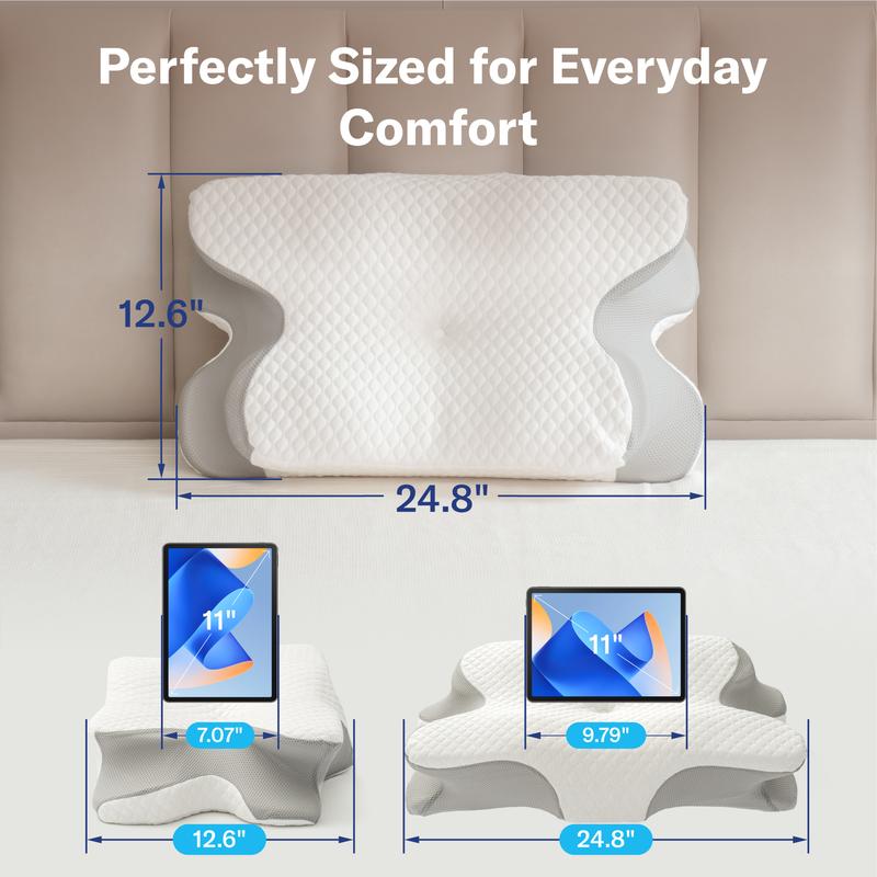 Adjustable Orthopedic Cooling Cervical Pillow for Neck & Spine Support