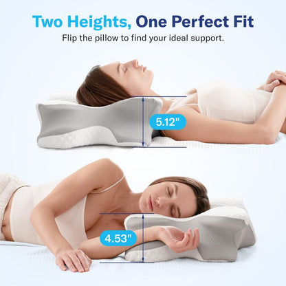Adjustable Orthopedic Cooling Cervical Pillow for Neck & Spine Support