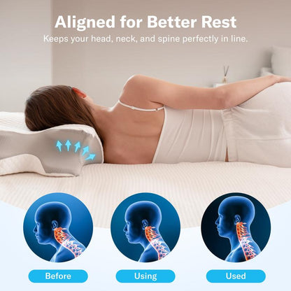 Adjustable Orthopedic Cooling Cervical Pillow for Neck & Spine Support